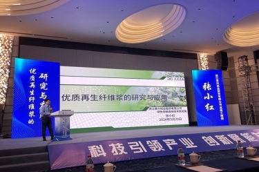 8868体育官网首页入口高技能人才张小红在第一届浙江省（龙游）纸基新材料产业创新发展大会作分享