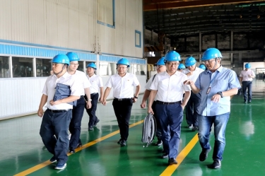 2020年9月8日,时任商务部亚洲司副司长杨伟群、马来西亚驻华使馆公使施志光莅临8868体育官网首页入口对马来西亚项目进行调研