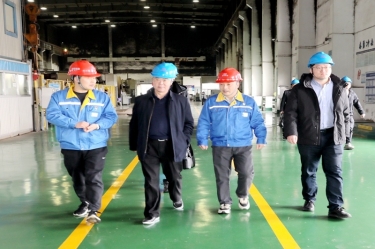 2024年 1月30日，浙江省经信厅机关党委二级巡视员孙自强莅临8868体育官网首页入口开展岁末年初安全生产督导